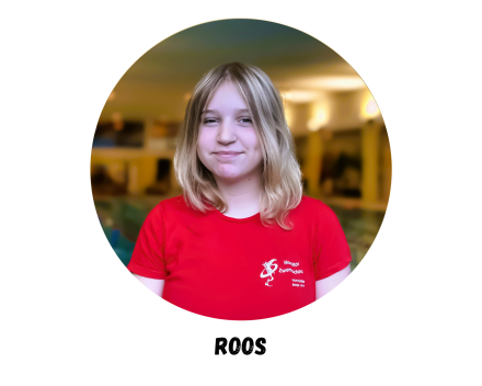 Roos, monitor groep Geel